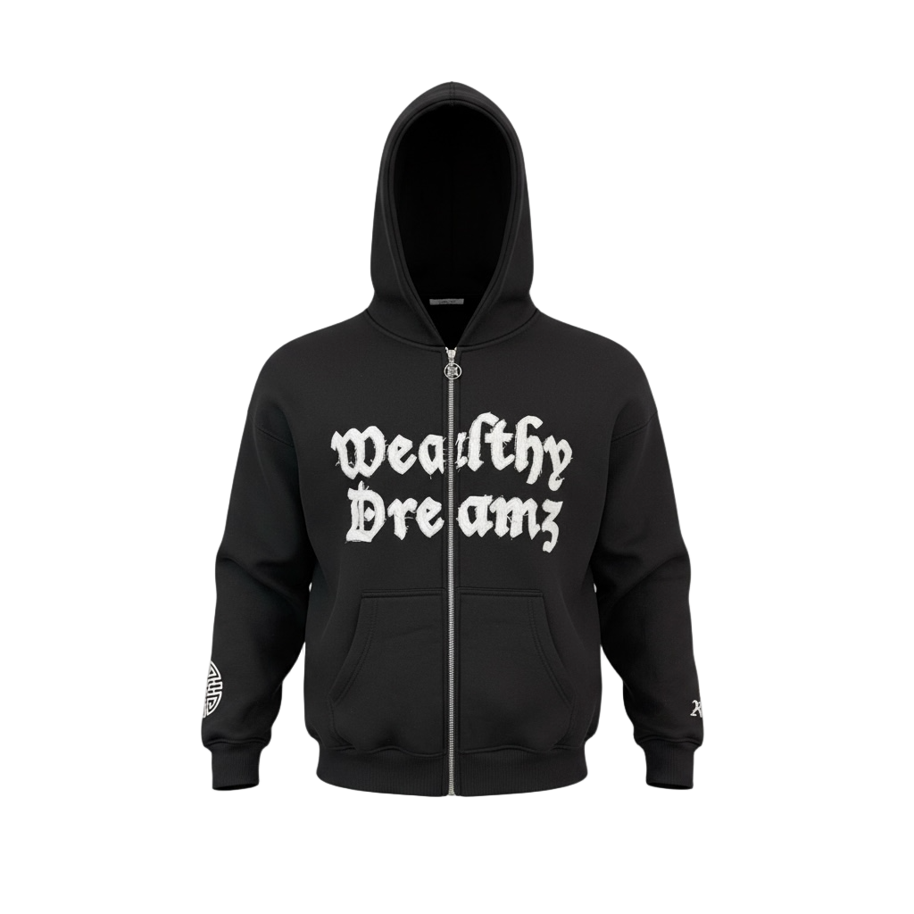 Black Wealthy Dreamz Hoodie