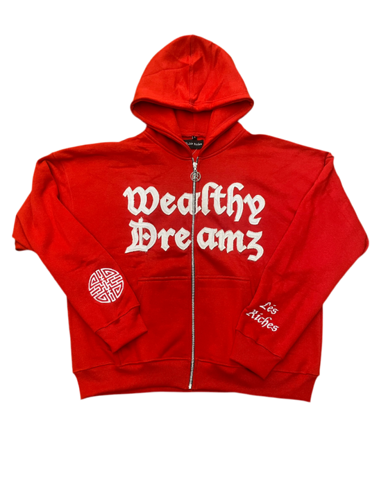 Red Wealthy Dreamz Hoodie