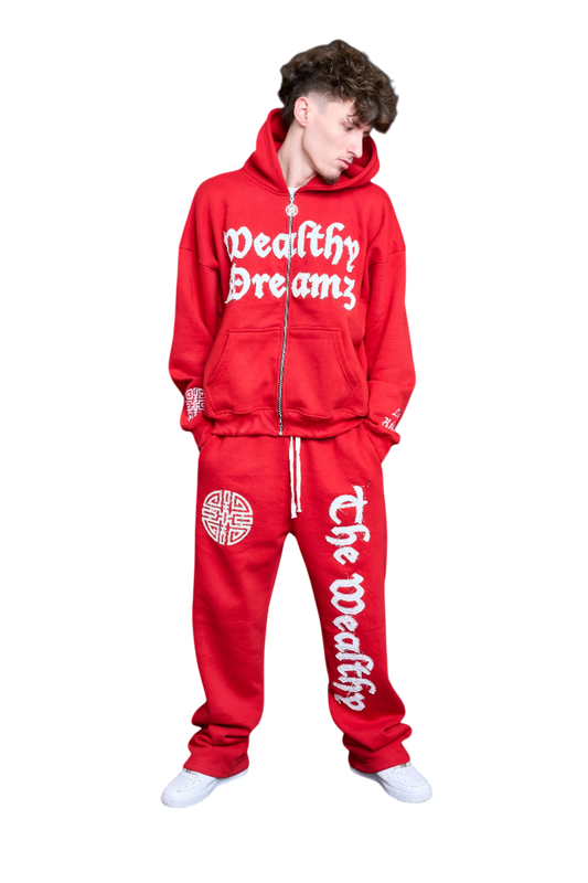 Red Wealthy Dreamz Hoodie