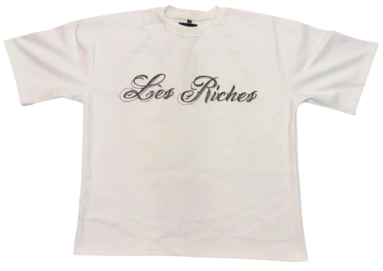 Les Riches Signature Tee – White