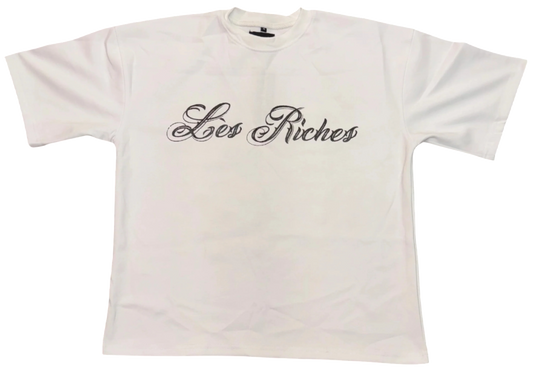 Les Riches Signature Tee – White